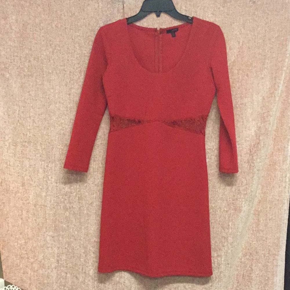 Red mini dress